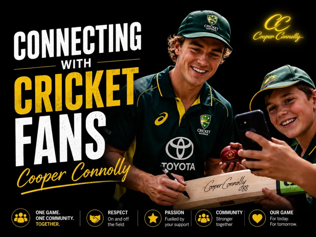 Connecting with Cricket Fans Cooper Connolly
