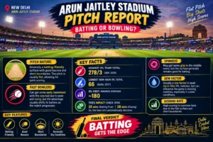 Arun Jaitley Stadium Pitch Report Batting or Bowling – Complete Guide