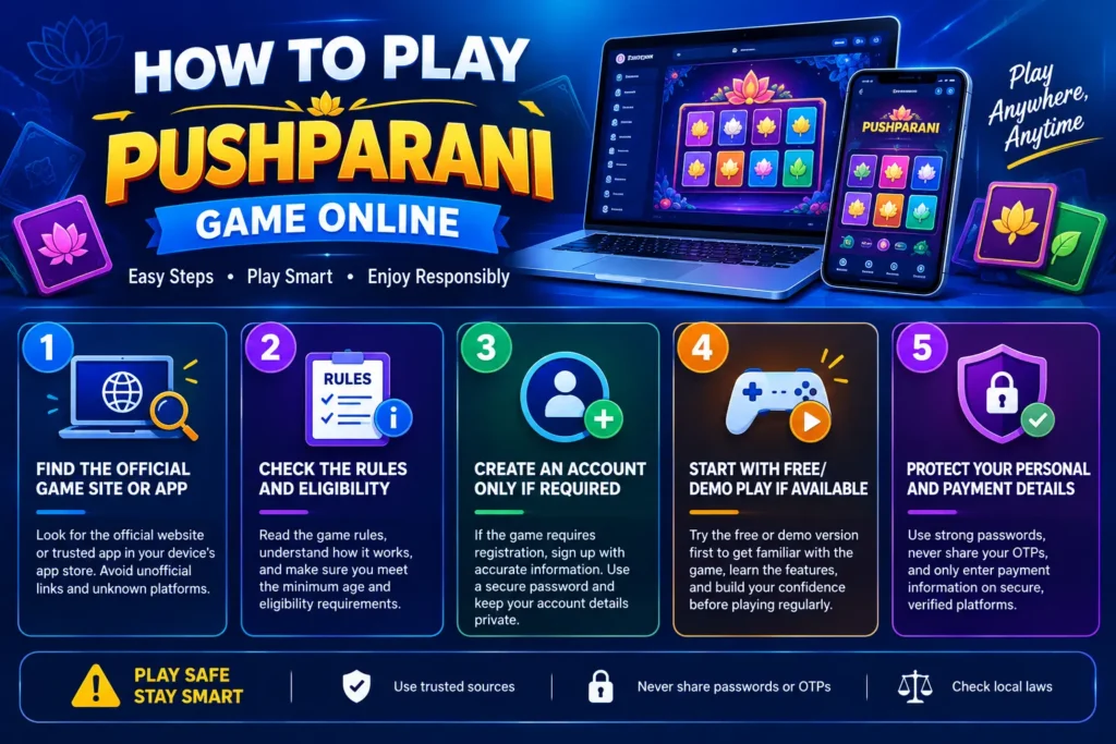 How to Play Pushparani Game Online