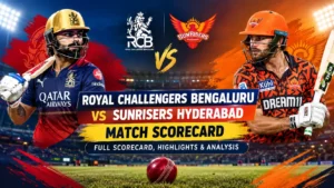 Royal Challengers Bengaluru vs Sunrisers Hyderabad Match Scorecard: Full Scorecard, Highlights & Analysis
