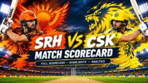 Sunrisers Hyderabad vs Chennai Super Kings Match Scorecard: Full Scorecard, Highlights & Analysis