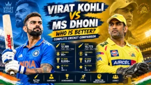 Virat Kohli vs MS Dhoni: Who Is Better? Complete Cricket Comparison