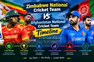 Zimbabwe National Cricket Team vs Afghanistan National Cricket Team Timeline